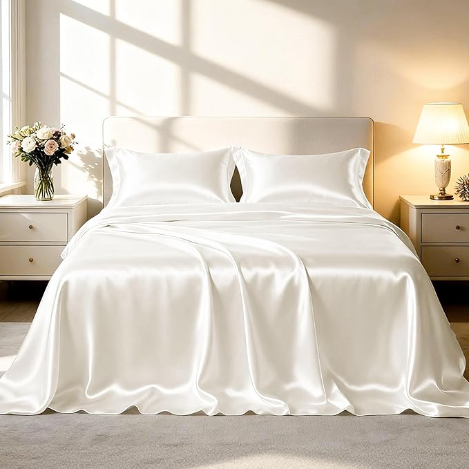 Love's cabin California King Satin Sheet Sets by Lovescabin