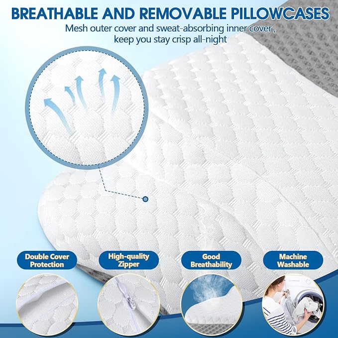 CHxxy Memory Foam Pillows, Cervical Pillow - Image 6