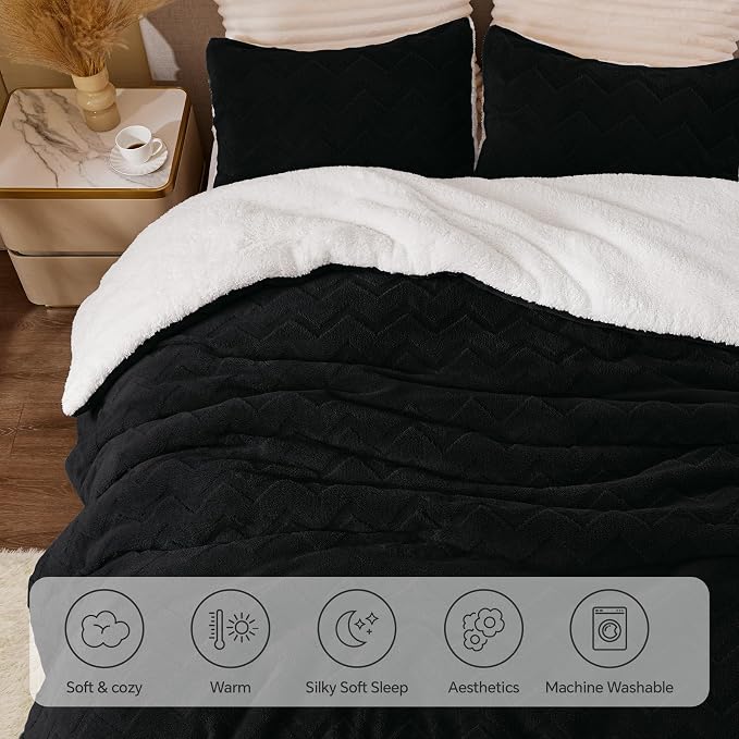 BEDELITE Fluffy Full Size Comforter Set - Image 6