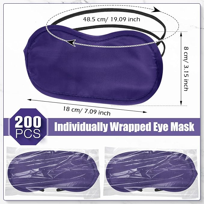 Tarpop 200 Pcs Eye Mask Sleeping Blindfold Eye Cover - Image 2