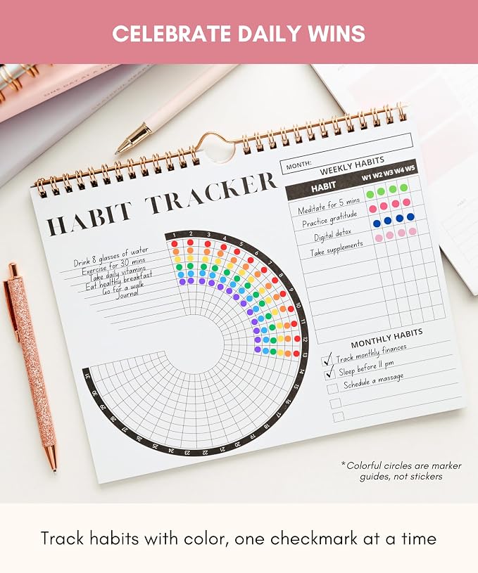 Lamare 2026 Habit Tracker Calendar – Premium Daily Habit Tracker Journal and - Image 5
