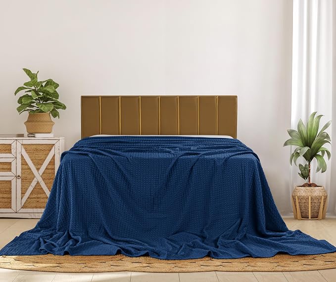 Utopia Bedding 100% Cotton Waffle Weave Blanket Big Size - Image 7