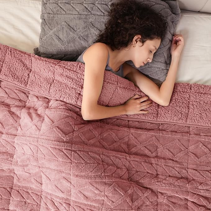 Cottonblue Jacquard Weighted Blanket 20 lbs - Image 9