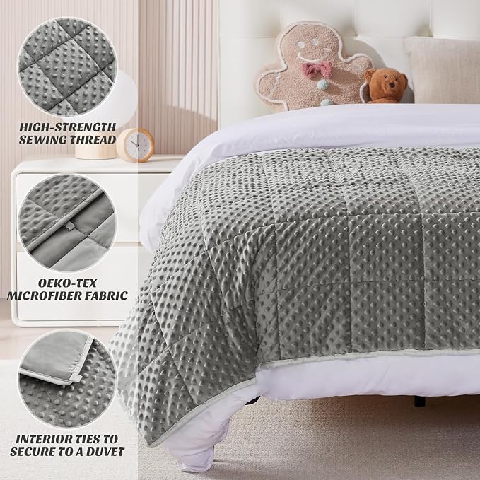 anfie Weighted Blanket Kids Weighted Blanket Cooling Blanket - Image 5