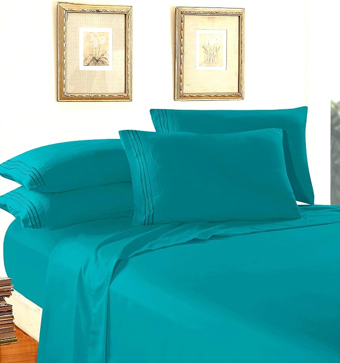 Elegant Comfort Luxury 1500 Premium Hotel Quality Microfiber 4-Piece Sheet Set - Image 3