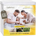 SafeRest Waterproof Mattress Protector Queen Size – Absorbent Breathable Soft by SafeRest
