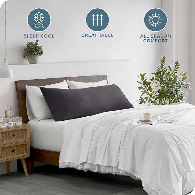 Bare Home Microfiber Body Pillow Cover - Image 2