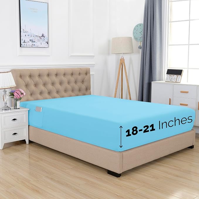 Elegant Comfort 1500 Premium Hotel Quality 18-21 Inches Deep by ELEGANTCOMFORT
