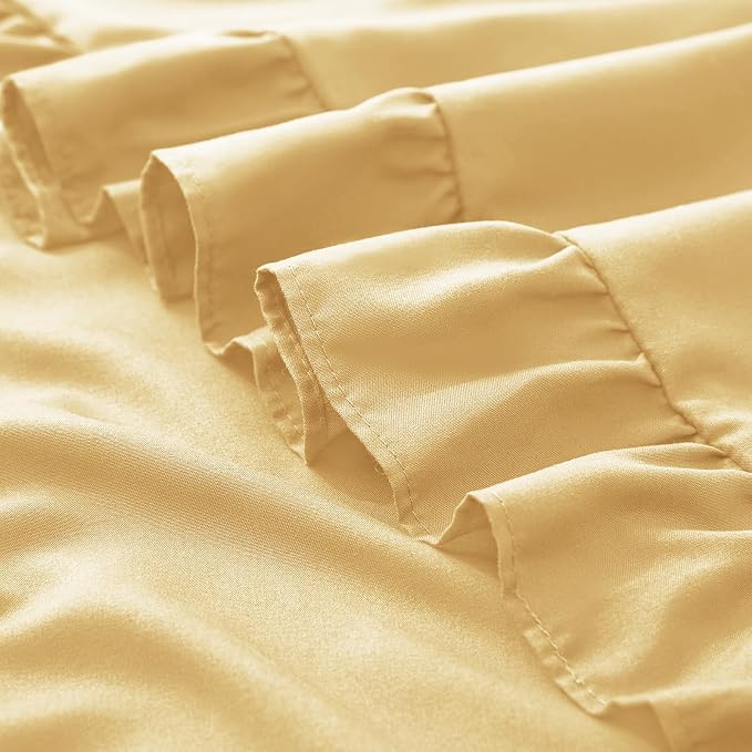 KKJIAF Ruffle Pillow Cases Standard Size Set of 2, Ruffled Pillow Covers - Image 6