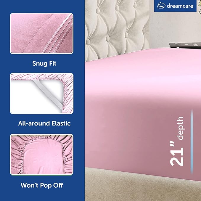 DREAMCARE King Size Sheets Set - Image 2