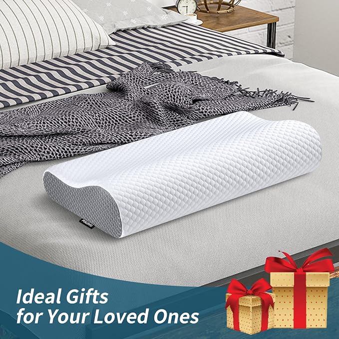 Neck Pillow Memory Foam for Pain Relief Bed Pillow for Sleeping, Ergonomic - Image 7