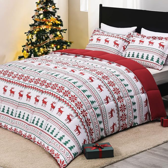downluxe Christmas Comforter Set King by Downluxe