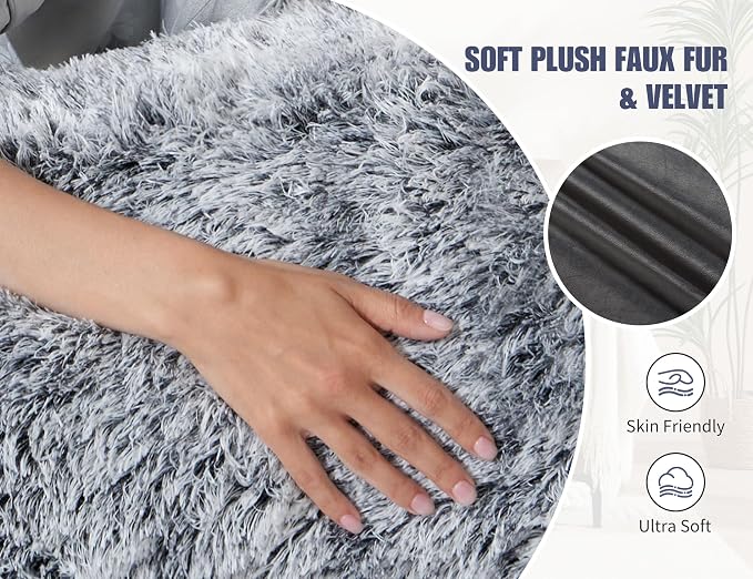 Fluffy Full Body Pillow for Adults 20x54 Long Big Body Pillow Cover Pillowcase - Image 5