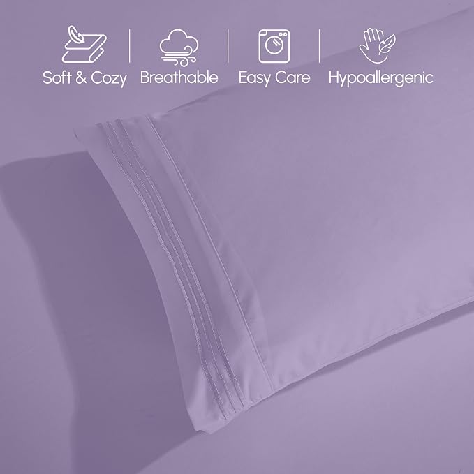 Elegant Comfort Luxurious 1500 Premium Hotel Quality Microfiber 4-Piece Sheet - Image 8