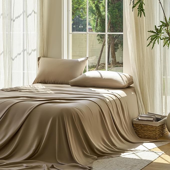 DOZ Sheet Set, 100% Viscose derived from Bamboo, Organically Grown, Buttery Soft by DOZ