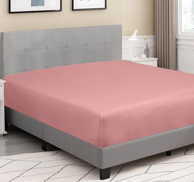 ROYALE LINENS 300 Thread Count 100% Long Staple Combed Cotton Fitted Sheet Twin - Image 4