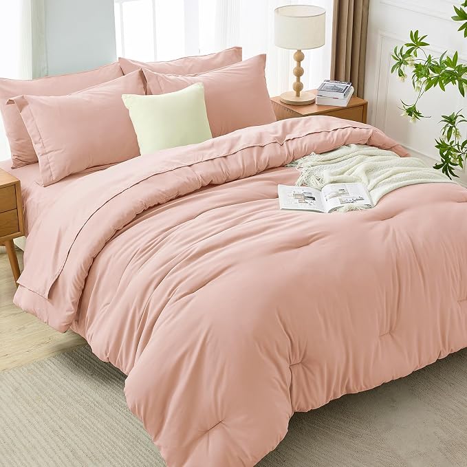MUXHOMO 7 Pieces Full Comforter Set, Soft Bed in a Bag Full Size, All Season - Image 7