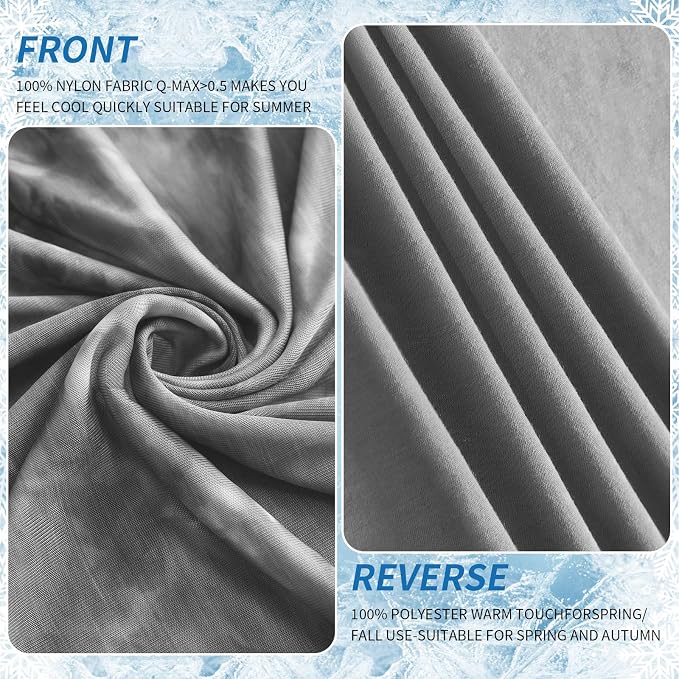Guohaoi Cooling Throw Blanket for Hot Sleepers, Decortive Tie Dye, Arc-Chill - Image 3