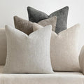 MIULEE Pack of 4 Couch Throw Pillow Covers 18x18 Inch Neutral Soft Decorative by MIULEE