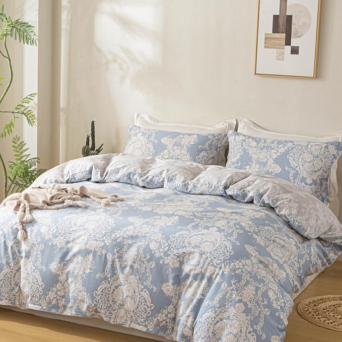OAITE Duvet Cover Set, 100% Cotton Comforter Cover - Image 2