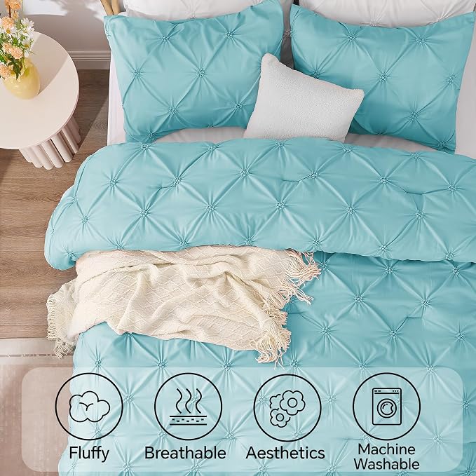 BEDELITE Macaron Blue Twin Comforter Set - Image 5