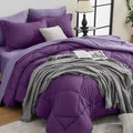 HEVUMYI Purple & Light Purple Twin-XL Comforter Set by HEVUMYI