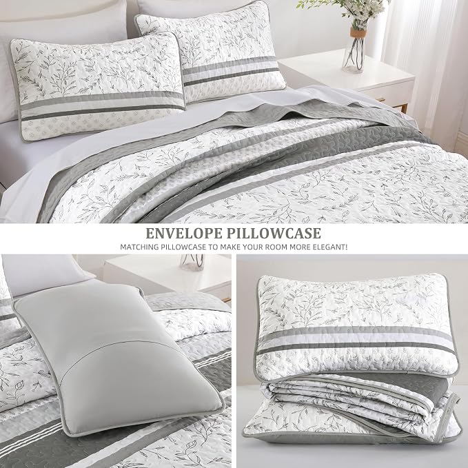 DJY Striped Quilt Set King Size - Image 7