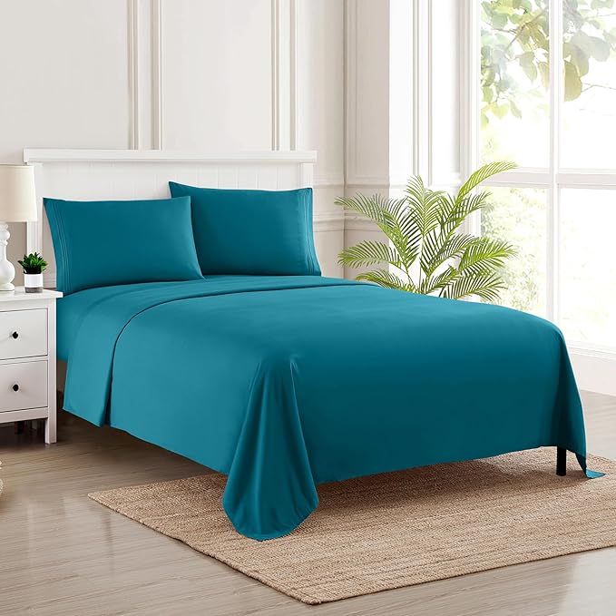 Twin Sheets - Breathable Luxury Sheets - 1800 Supreme Collection Extra Soft by SweetHomeCollection