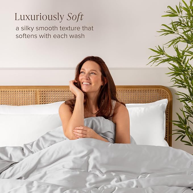 Bare Home 100% Rayon Made from Bamboo Luxury Body Size Cooling Pillowcase - Image 2