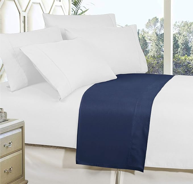 Elegant Comfort Premium Hotel Quality 1-Piece Flat Sheet, Luxury and Softest - Image 3