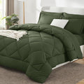 CozyLux Full Size Comforter Sets Olive Green by CozyLux