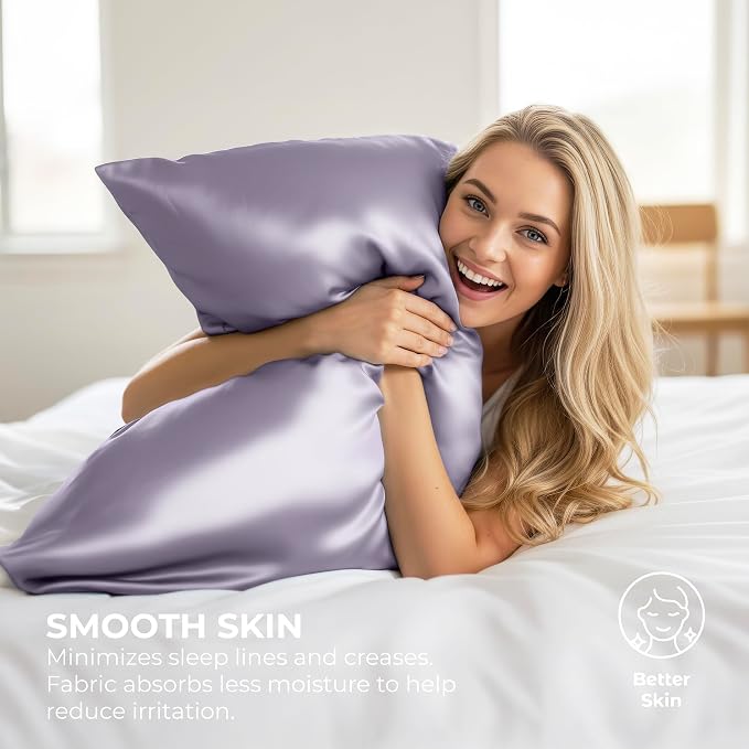 Pure Bedding Satin Pillowcase 2 Pack - Image 4