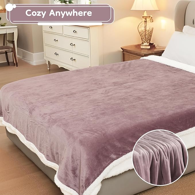 LaffyLo Electric Heated Blanket Twin Size 62 x 84, Fast Heating Blanket - Image 6