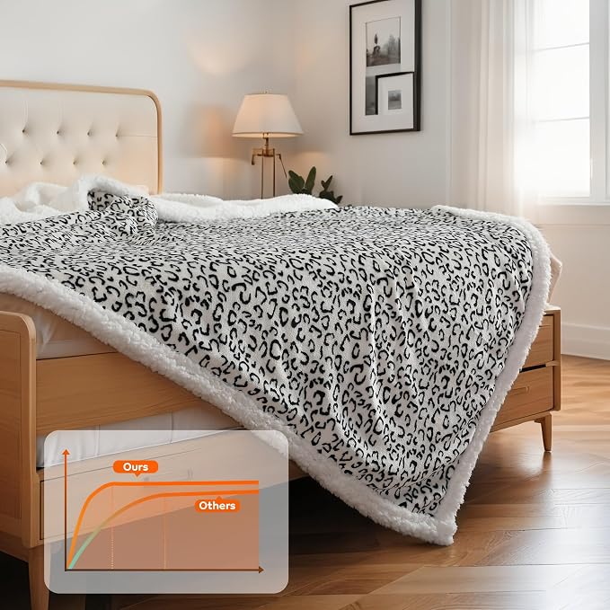 LaffyLo Electric Heated Blanket Full Size 72 x 84, Fast Heating Blanket - Image 6