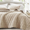 Comfort Spaces King Quilt Set Modern Reversible Ogee Coverlet King Bedding Set by ComfortSpaces
