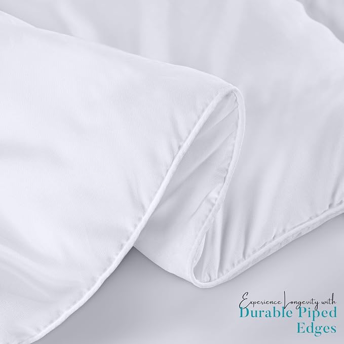 Utopia Bedding California King Comforter Duvet Insert, Quilted White Comforter - Image 6