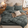 PURE ERA Jersey Knit Duvet Cover Set 100% T-Shirt Cotton Super Soft Comfy 3pc by PUREERA