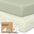KeaBabies 2-Pack Organic Crib Sheets by KeaBabies