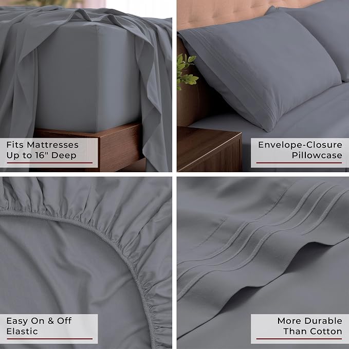 Mellanni California King Sheets Set - Image 5