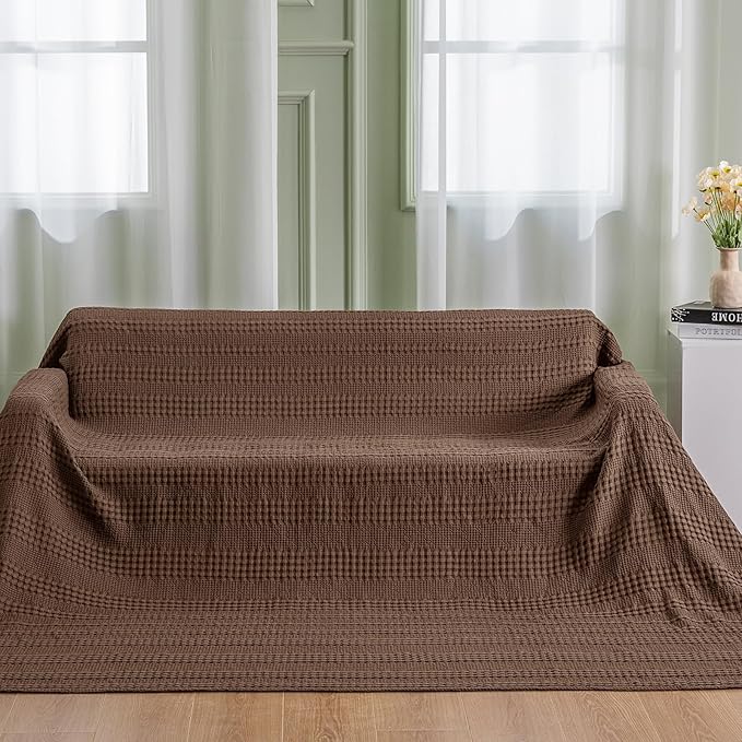 PHF Cooling Waffle Blanket California King Size, Lightweight 60% Rayon from - Image 5