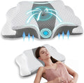 Pain Relief Cervical Pillow for Neck Support, Adjustable Ergonomic Pillow Cozy by QIUBABYO
