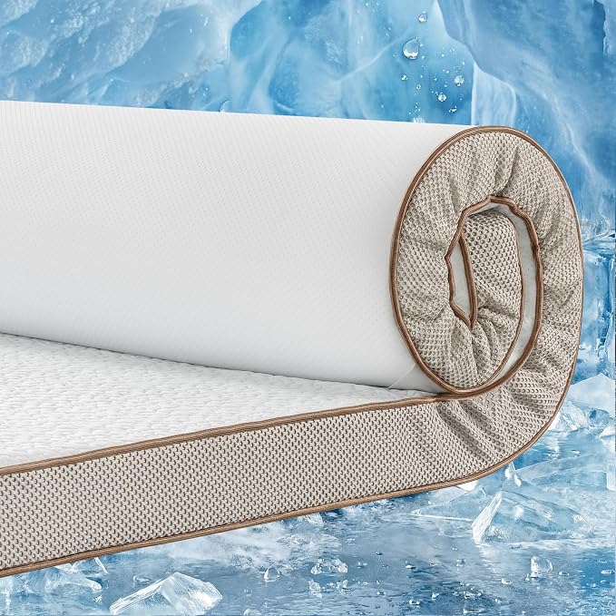 BedStory Cooling Mattress Topper Queen Size, 3 Inch Gel Infused Memory Foam by BedStory