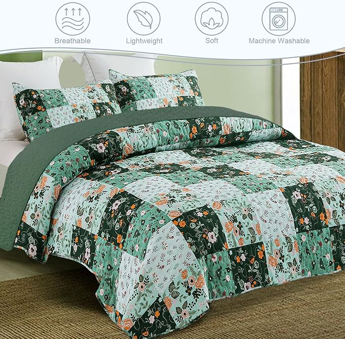 Exclusivo Mezcla Reversible Boho Quilts Twin Size - Image 2
