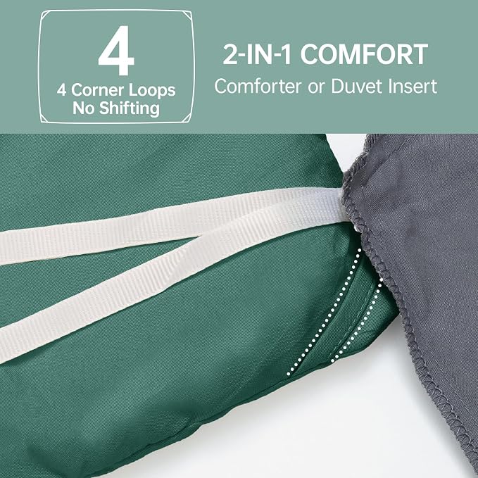 MUXHOMO King Size Comforter Set, All Season Ultra Soft Down Alternative Bedding - Image 6