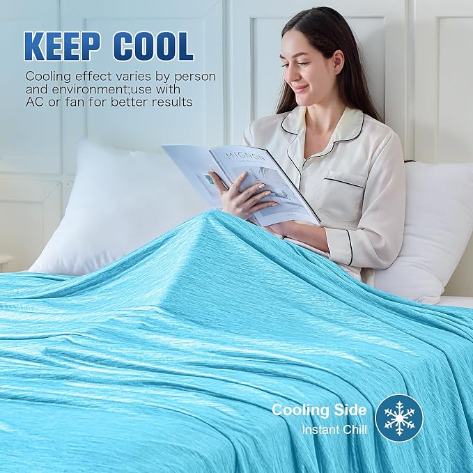 KMUSET Cooling Blanket Twin XL, Double Sided Summer Cooling Blankets - Image 5