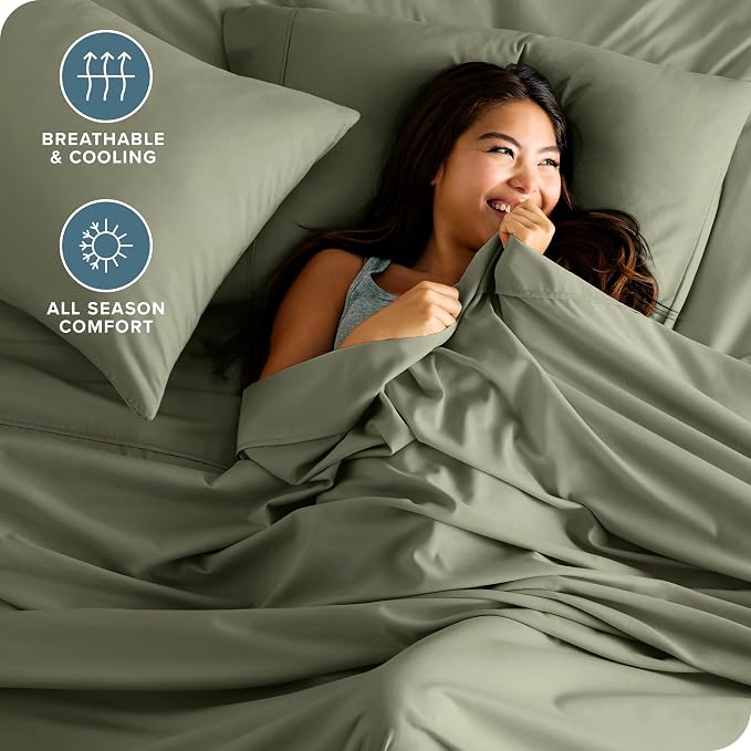 Bare Home Split Head Flex King Sheet Set - Image 4
