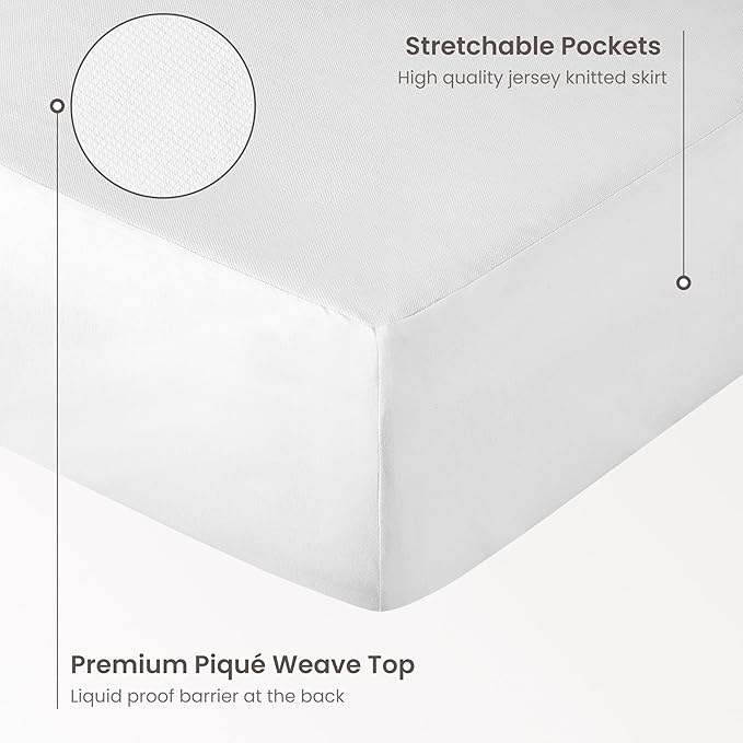 Bioweaves Organic Waterproof Mattress Protector – GOTS Certified Organic Cotton - Image 3