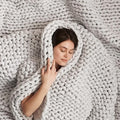 Bearaby Cotton Hand-Knit Weighted Blankets by Bearaby