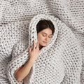 Bearaby Cotton Hand-Knit Weighted Blankets by Bearaby