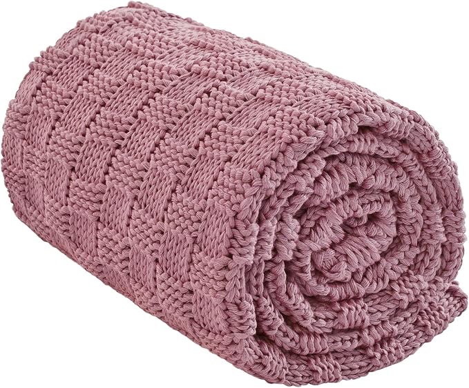 Knitted Weighted Blanket Kids, No Beads Heavy Blanket 40” x 60'' 7lbs, by Unknown